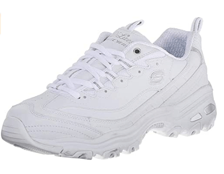 zapatos blancos skechers