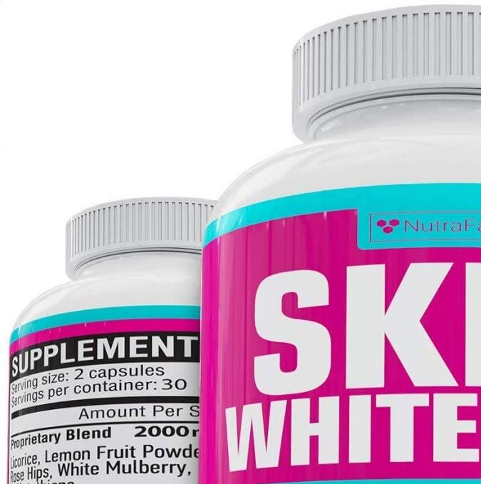 Suplemento en cápsulas para aclarar la piel de NutraFaza