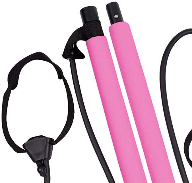 barra con ligas para hacer pilates en casa