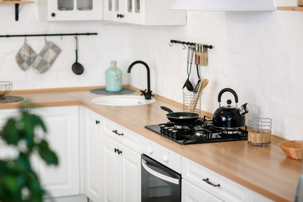 cocina del hogar renovada