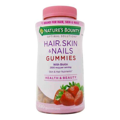 gomitas masticables para hacer crecer el cabello de la marca Nature's Bounty