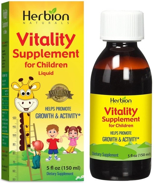 Suplemento líquido para niños de Herbion naturals