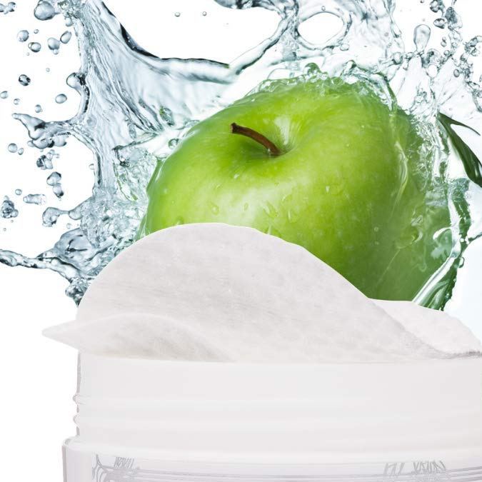 toallitas para el rostro con vinagre de sidra de manzana