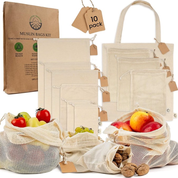 Bolsas de tela reutilizables