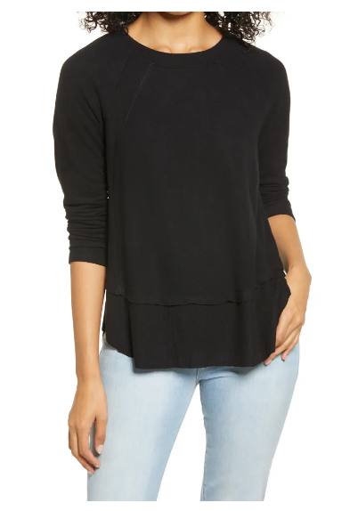 blusa negra para mujer