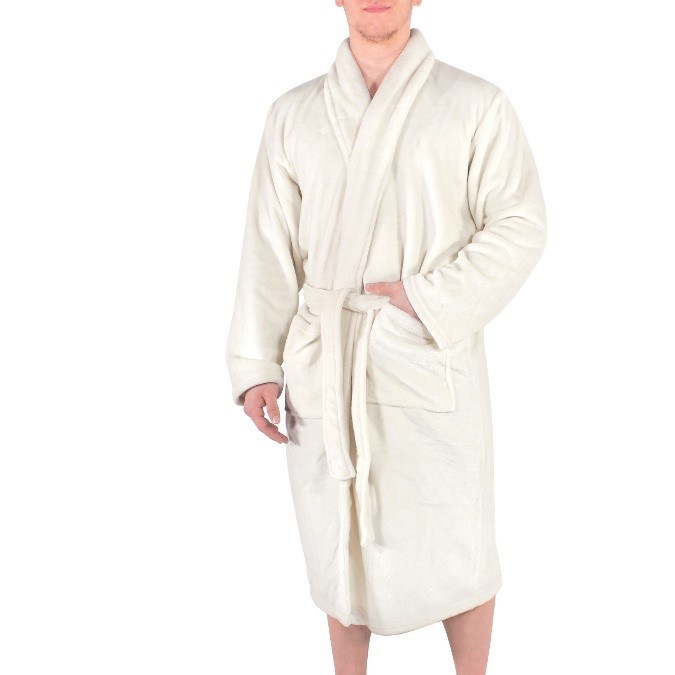 bata de baño blanca