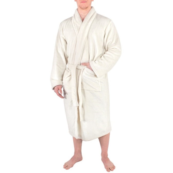 bata de baño blanca