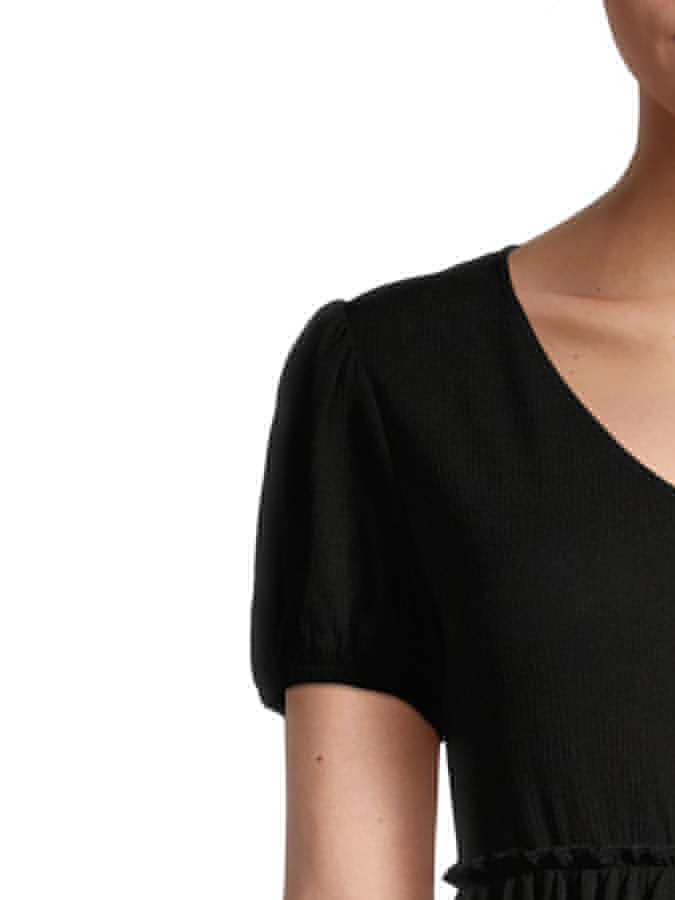 blusa casual negra