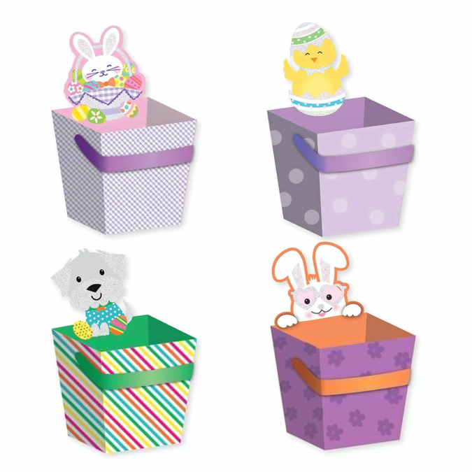cajas de pascua de colores