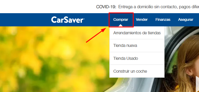 Menú página CarSabver