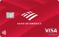 tarjeta de reembolso de efectivo de Bank Of America