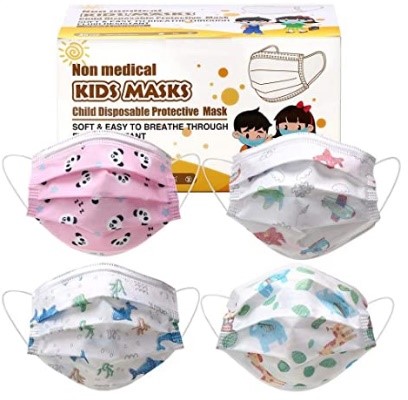 mascarilla de diseños variados para niños