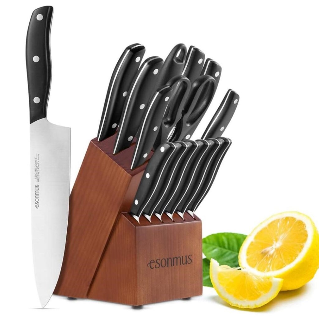 cuchillos para la cocina con base de madera