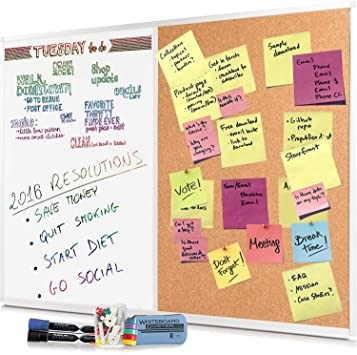 pizzarra acrílica y corcho