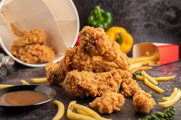 pollo y papas
