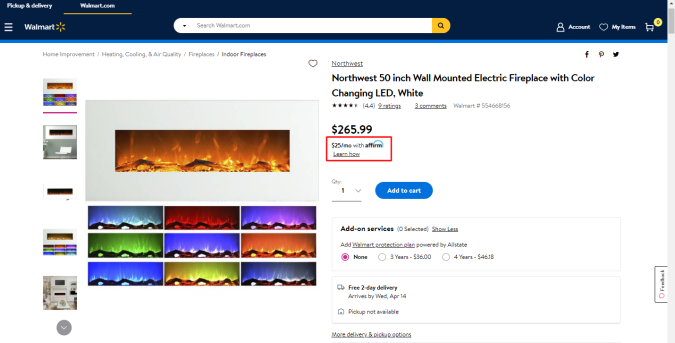 servicio de financiamiento de walmart