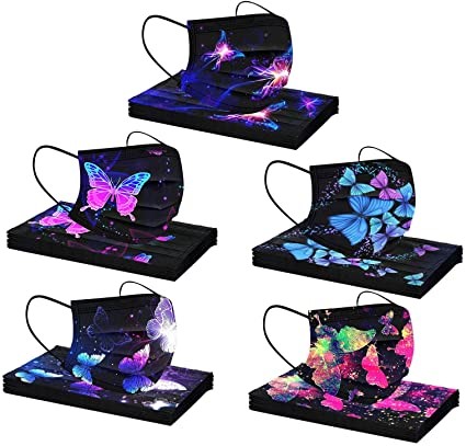 mascarilla de mariposas