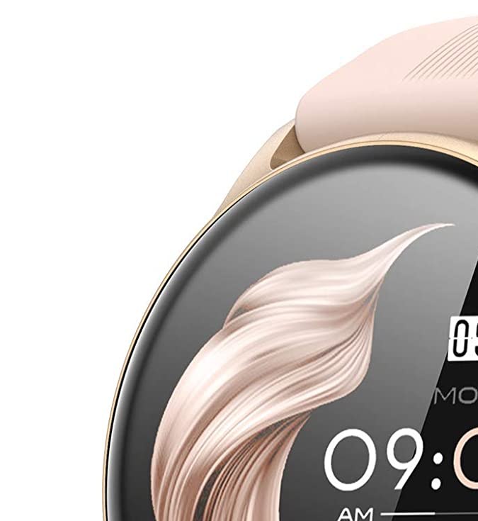 reloj inteligente rosado