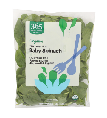 espinacas baby