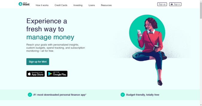 app mint para organizar las finanzas personales