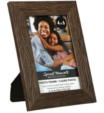 portar retrato con diseño de madera