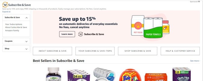 suscríbete y ahorra de amazon