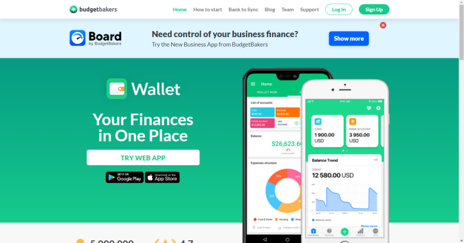 app wallet para organizar las finanzas personales