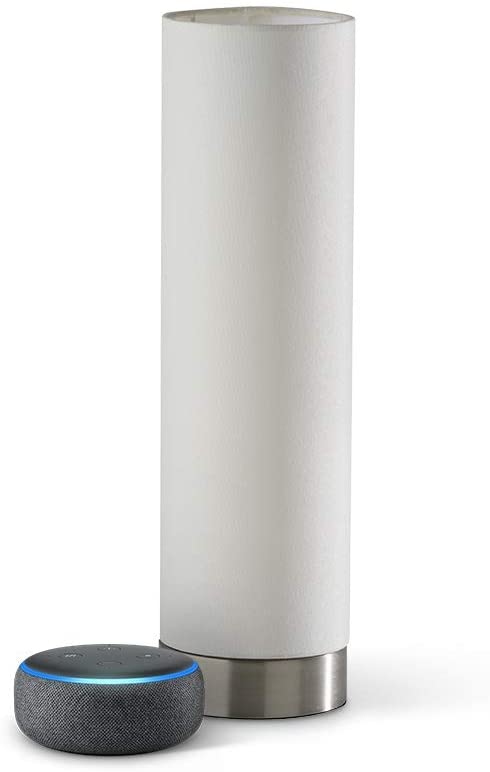 lámpara inteligente blanca con echo show