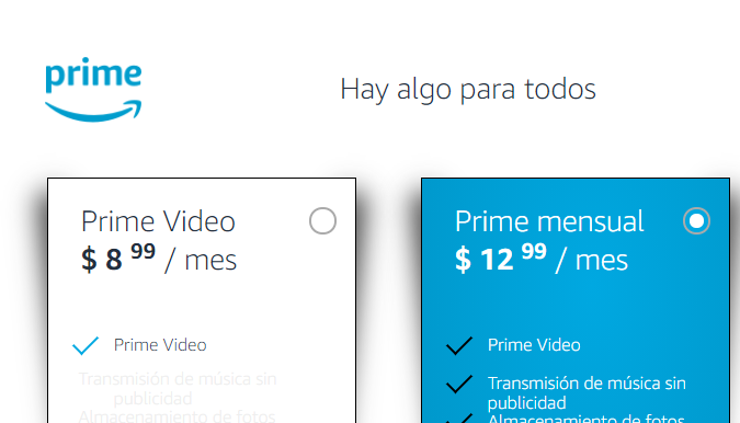 amazon prime membresías