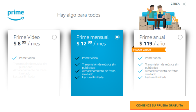 amazon prime membresías