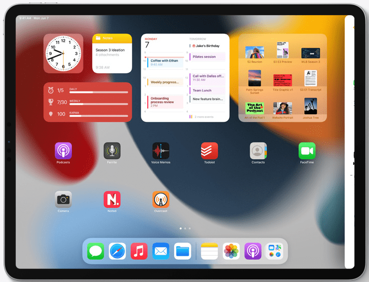 multitarea iPadOS 15