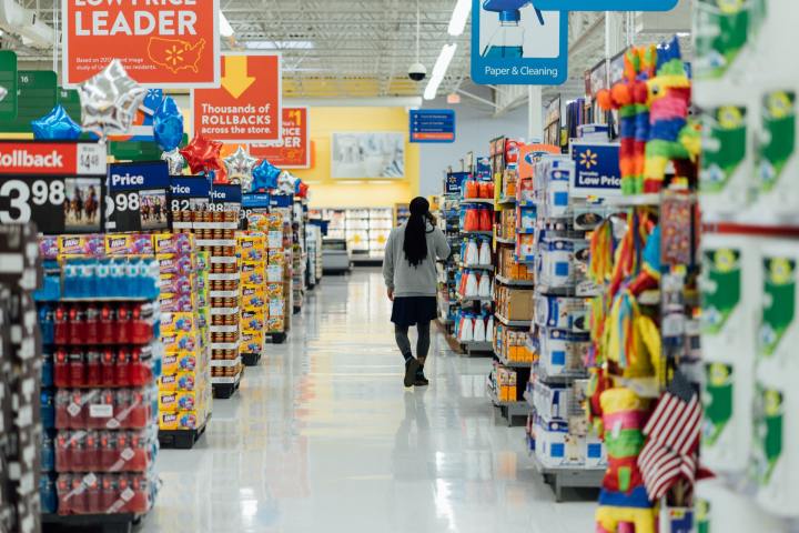 pasillos de walmart