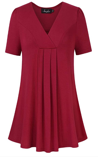 blusa de corte largo plus size