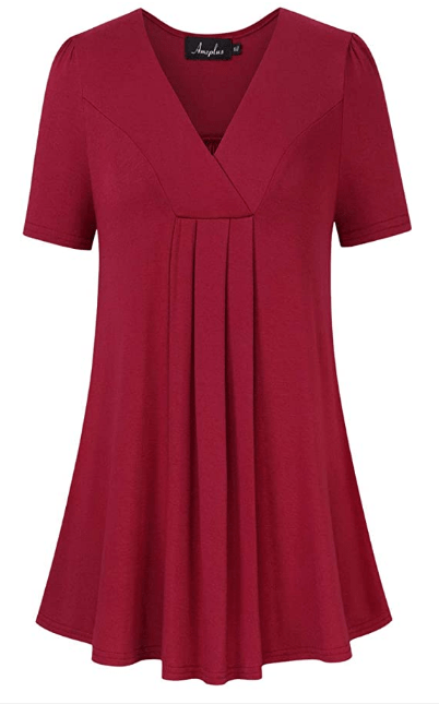 blusa de corte largo plus size