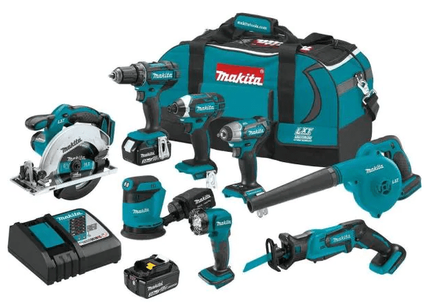 Juego de herramientas eléctricas e inalámbricas Makita