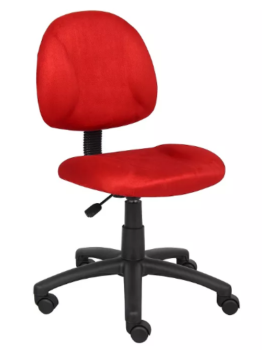 silla roja para computadora