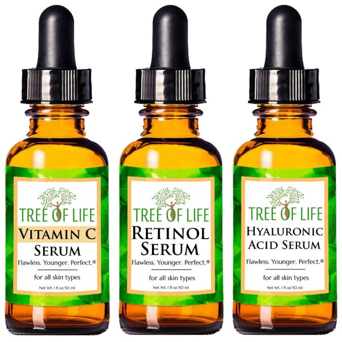 trio de serum para las arrugas de la cara