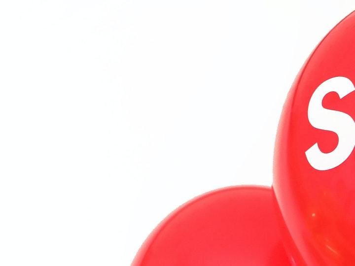 Globos con imagen de descuentos