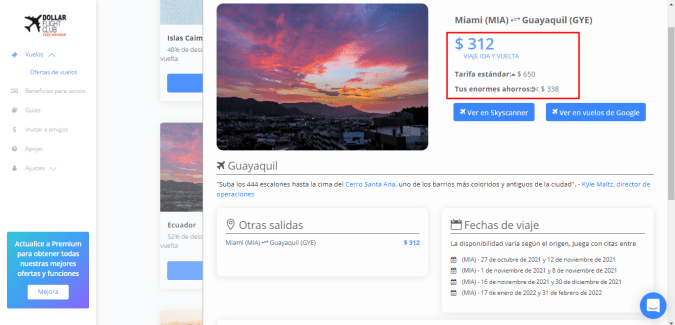 vuelos baratos desde miami