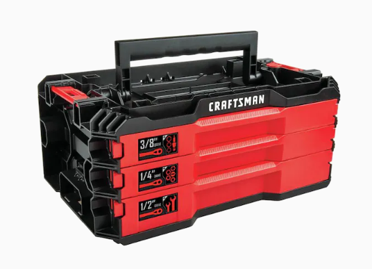 caja de herramientas con 216 piezas