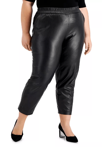 pantalon negro de cuero