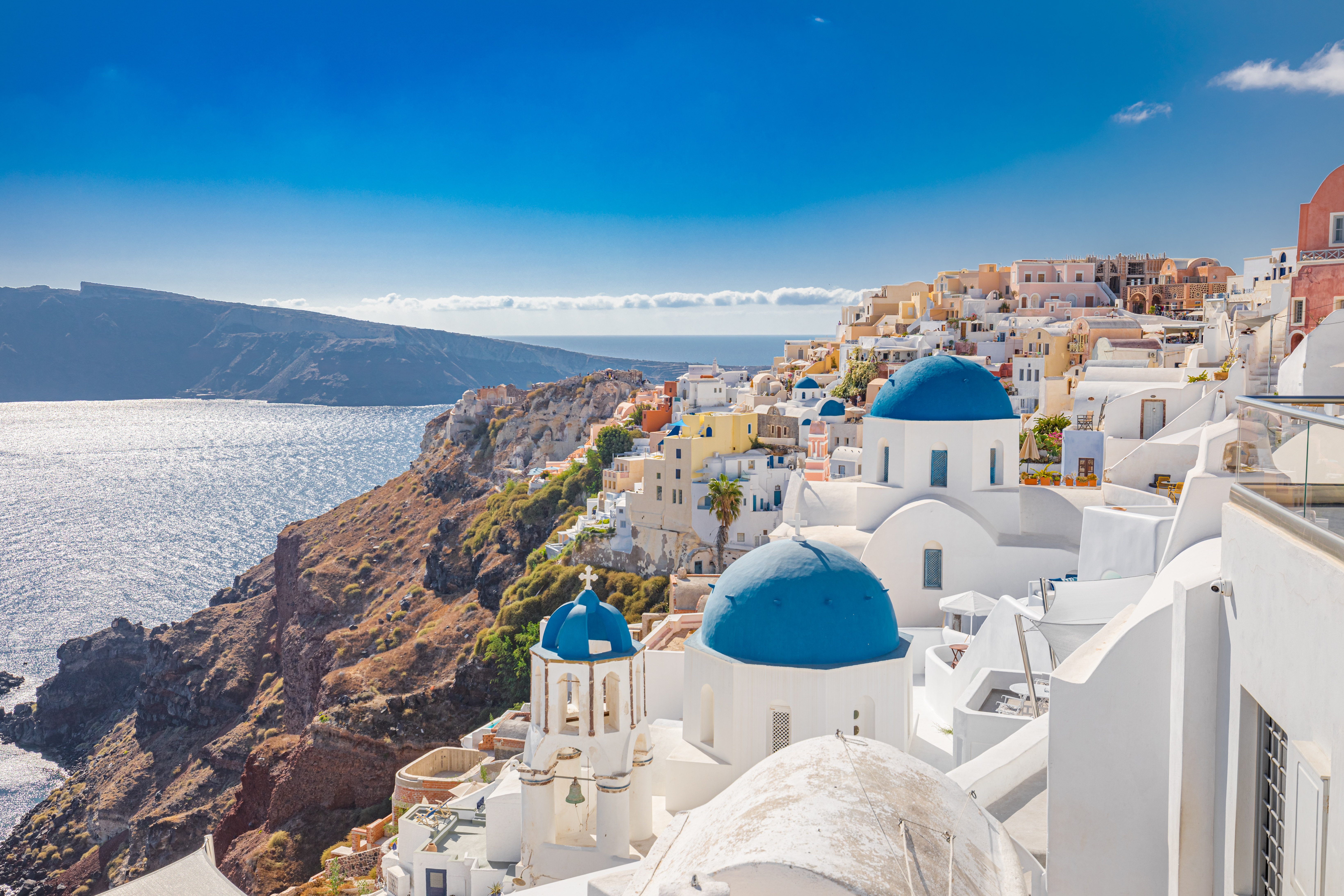 Santorini,Island,,Greece.,Incredibly,Romantic,Summer,Landscape,On,Santorini.,Oia