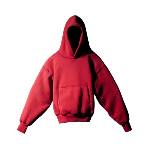 sudadera roja marca Yeezy Gap