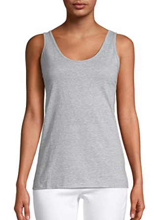 Camiseta gris para damas Hanes