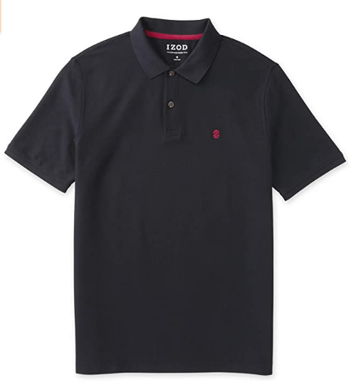 Chemise negra para caballeros Polo