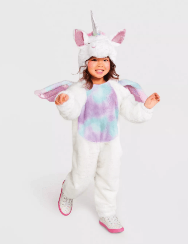 Niña con disfraz de Unicornio