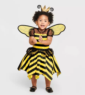 Niña con disfraz de Abejita