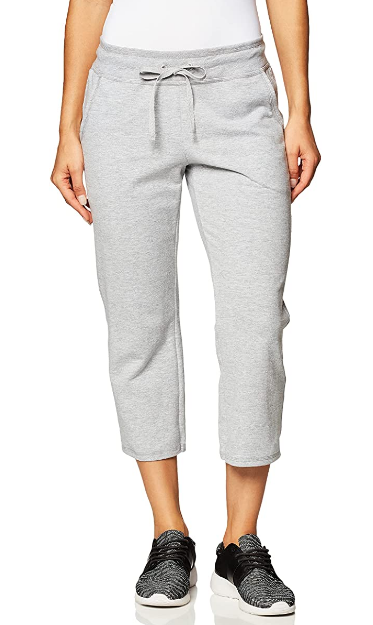 Pantalón de algodón gris para dama Hanes