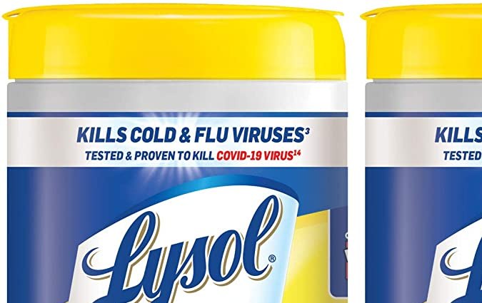 Toallas desinfectantes y desechables Lysol