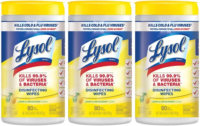 Toallas desinfectantes y desechables Lysol